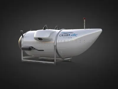 Titan Ocean Gate 3D Model Free 3D model