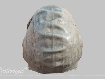 Protivogas GP5 based on scan PBR 3D model