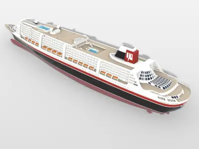 MS POSEIDON - Fictional cruise ship from the 2006 movie 3D print model
