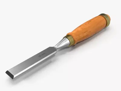 Straight chisel 18 mm 3D model
