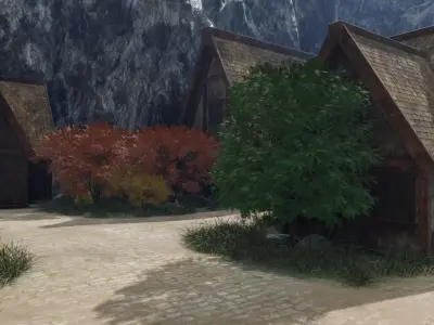 Fantasy Village Landscape 3D model