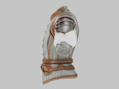 Medieval Jerkin 3D Model - Realistic Clothing Low-poly 3D model