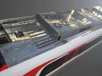 LRT Jakarta Velodrome Jakpro 3D Model AR VR Ready Low-poly 3D model
