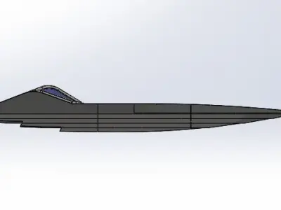 Mono Hull Boat 3D print model