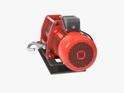 Electric Winch 3D model