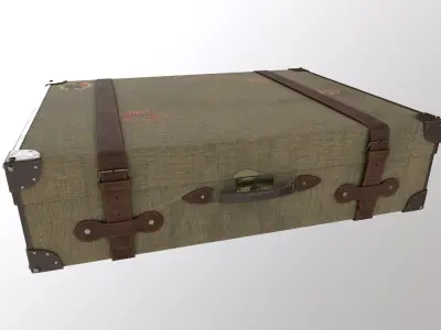 1930s Suitcase Low-poly 3D model