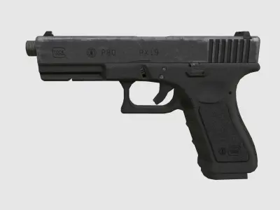 Glock 17 Low-poly 3D model buy