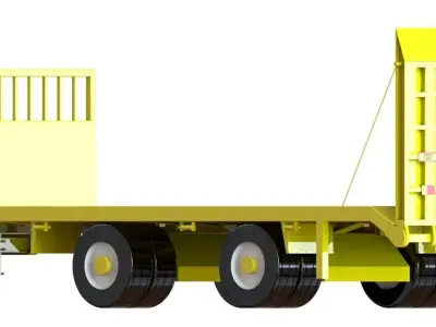 Mini Semi - trailer  3D model