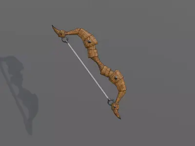 Stylized Hunter Bow - Low Poly Low-poly 3D model