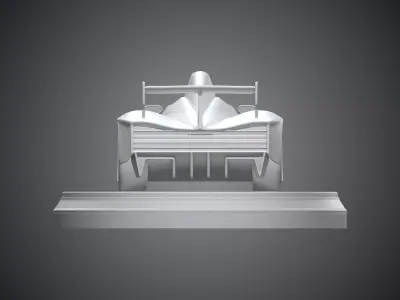 Modern Sports Car Sculpture Minimalist Desktop Decor PM-372 3D print model