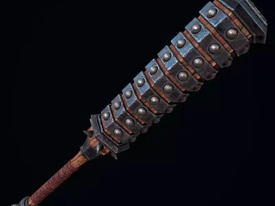 Kanabo of the Oni Low-poly 3D model