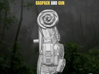 Jungle Kit for action Figures 3D print model