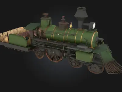Steam Locomotive Model  Timeless Power of the Iron Horse 3D model