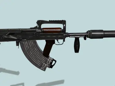 All guns pack and free fire and pubg guns Low-poly 3D model