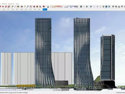 Sketchup Commercial Complex N2 3D model
