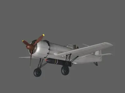 Nakajima Ki-115 Low-poly 3D model