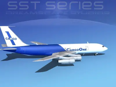 Boeing 707-320 SS Cargo One 3D model