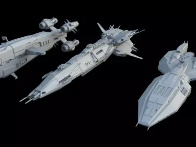 Spaceships spaceship 3D model