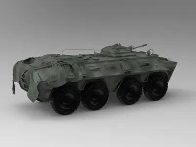 BTR - armored personnel carrier 3D model