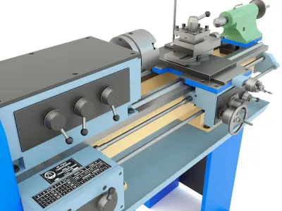 Lathe machine TV-4 3D model