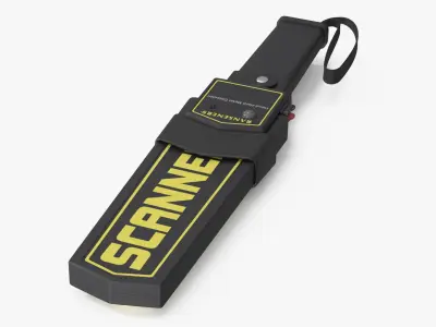 RANSENERS Handheld Metal Detector with Strap 3D model