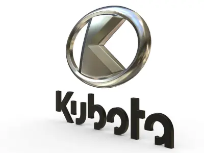 kubota logo 3D model