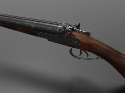 Bm16 Shotgun Fps - Tps Low-poly 3D model