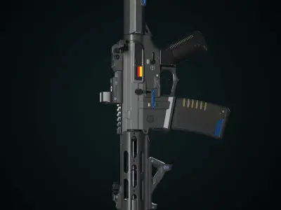 Honey Badger Low-poly 3D model