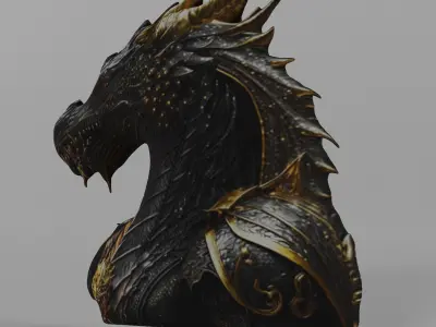 Dragon head 3D model purchase