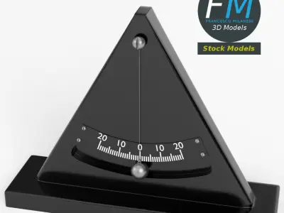 Simple inclinometer 3D model