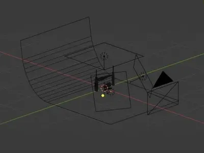 Screwdrivers with nozzles set Low-poly 3D model