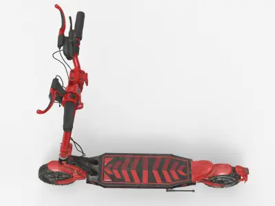  E-Scooter Offroad Red Dirty - PBR 