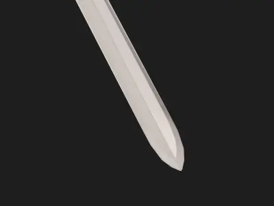 European Short Sword Low-poly 3D model