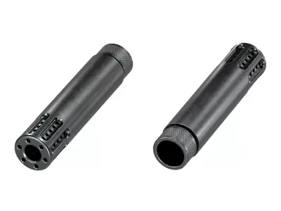 GunTec Muzzle Brake with Slip-Over Barrel Shroud Low-poly 3D model
