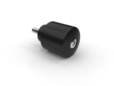 Motorcycle Bar End Weight 3D model