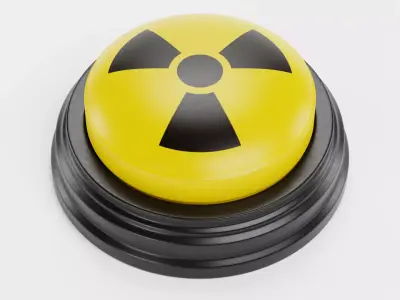 Emergency Button V5 - Radiation Hazard Push Switch Control 3D model