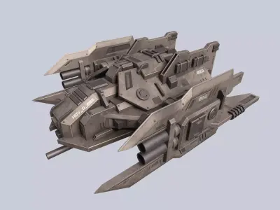 Advance Drone Low-poly 3D model get