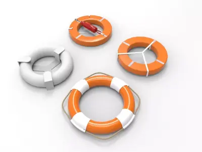 lifebuoy life preservers 3D model