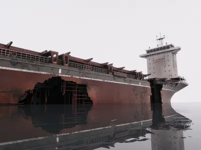 Shipwreck  Container Feeder  3D model