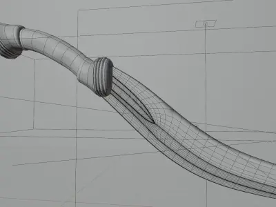 Low poly sword Low-poly 3D model order