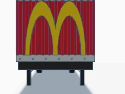 Container Trailer McDonalds 3D model