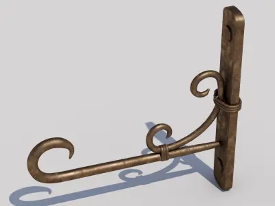 Lantern Base Low-poly 3D model