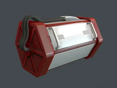 Sci Fi Container Low-poly 3D model purchase