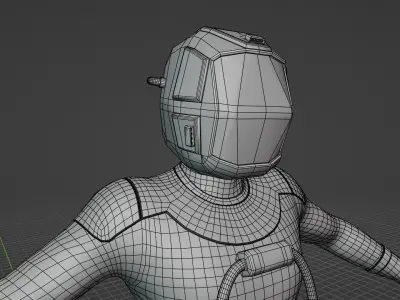 Enviromental suit Free 3D model