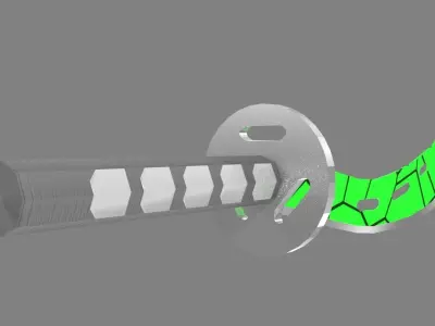 alternative sci-fi falchion  3D model