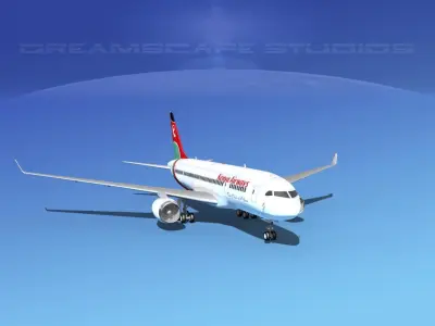 Boeing 787-8 Kenya Airways 3D model