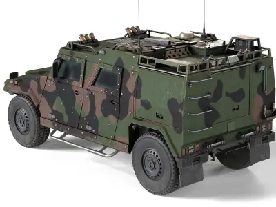 Mowag Eagle IV Infantry Mobility Vehicle Low-poly 3D model