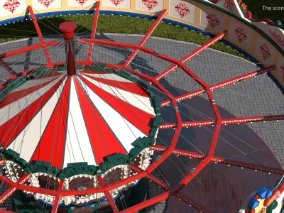 Vacant Carousel 3D model