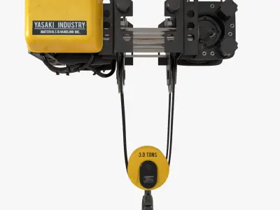 Overhead Crane Trolley 3D model