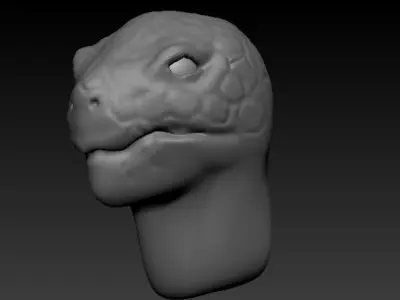 turtle head 3D model